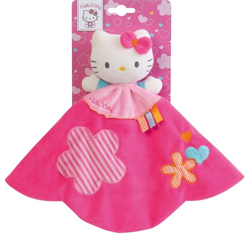  baby comforter hello kitty cat pink flower heart 